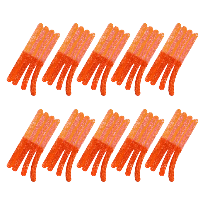 StikiStix 10 pack Multipack Sour Fizzy Peach Lemonade Gummies Edibles