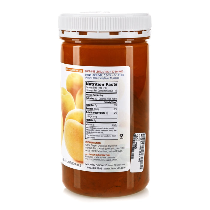 Natural Apricot Artisan Flavor by Amoretti