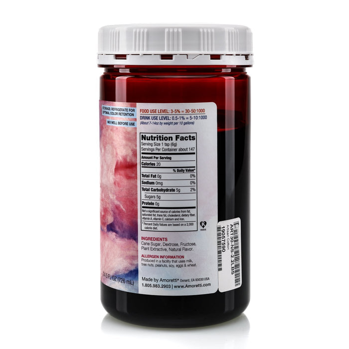 Natural Cotton Candy Artisan Flavor by Amoretti