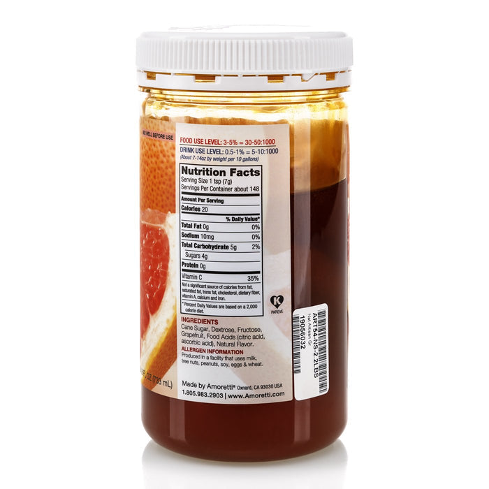 Natural Grapefruit Artisan Flavor by Amoretti