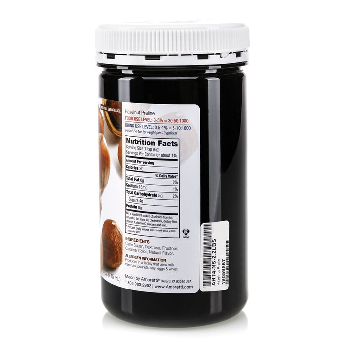 Natural Hazelnut Praline Artisan Flavor by Amoretti