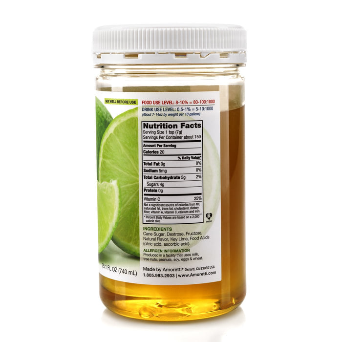 Amoretti Natural Key Lime Artisan Flavor