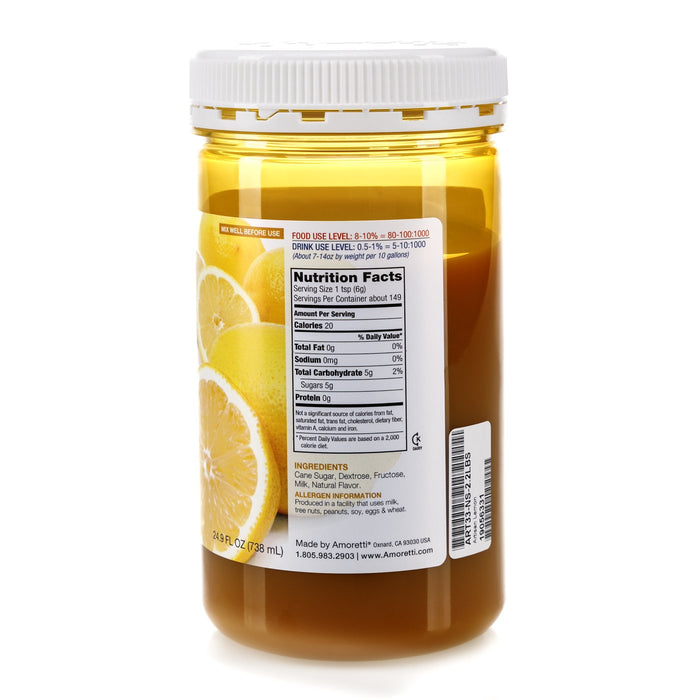 Natural Lemon Meringue Artisan Flavor by Amoretti