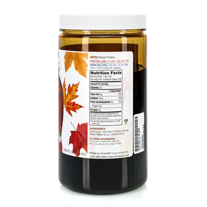 Natural Maple Praline Artisan Flavor by Amoretti