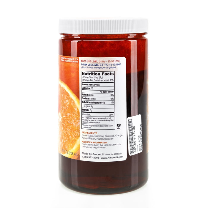 Natural Orange Artisan Flavor by Amoretti
