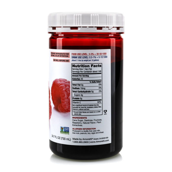 Natural Raspberry Artisan Flavor by Amoretti