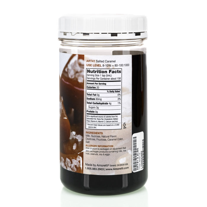 Natural Salted Caramel Artisan Flavor by Amoretti