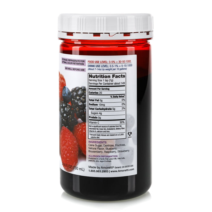 Natural Wild Berry Artisan Flavor by Amoretti