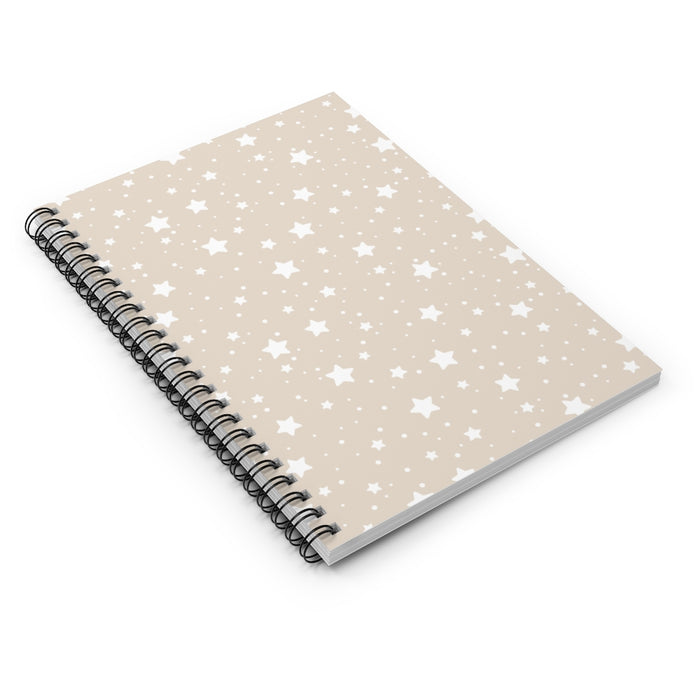 Neutral Stars Spiral Lined Notebook