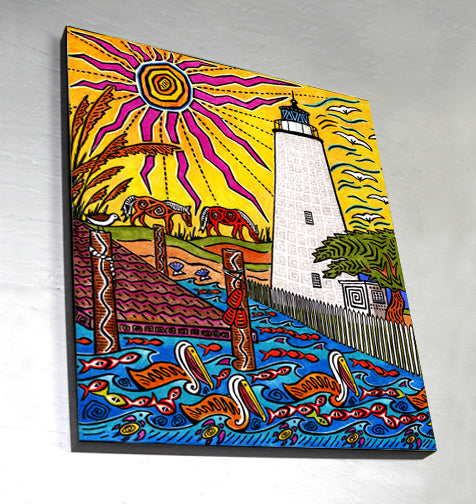 Ocracoke Island Wall Art Panel