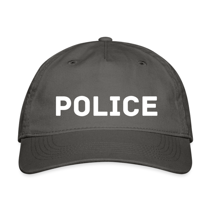 Organic Baseball Cap Snapback - Police - charcoal