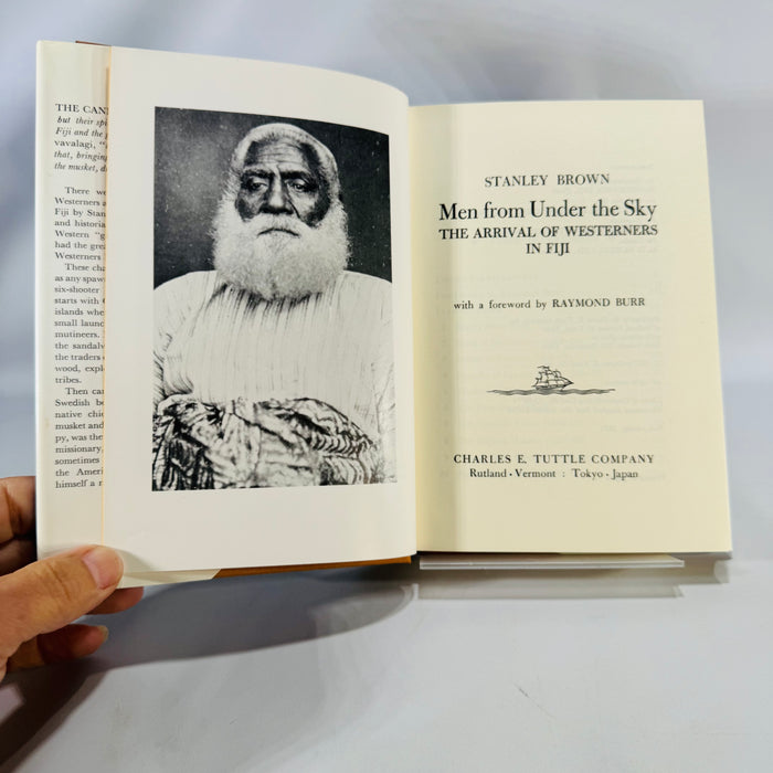 Pacific History — Men from Under the Sky (1973, First Printing) — Stanley Brown | HC/DJ, Illustrated, Exploration History