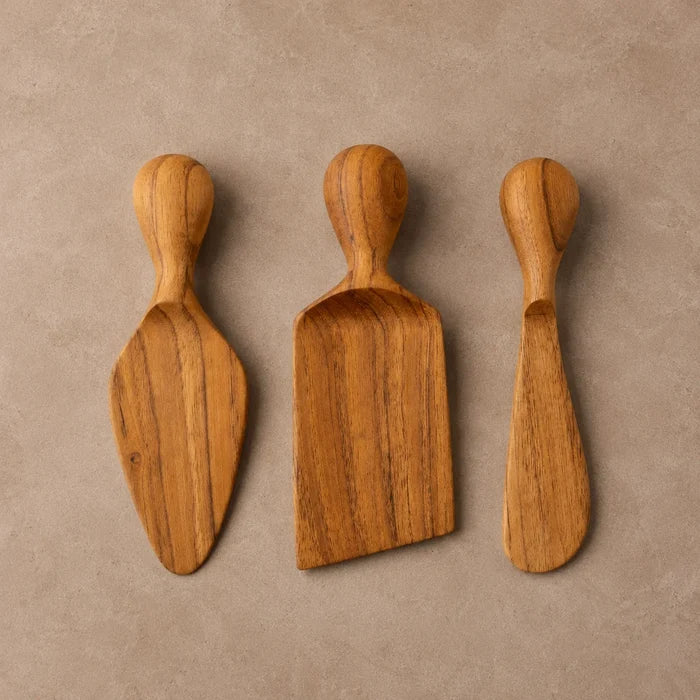 Padma Teak Cheese Knife Set of 3