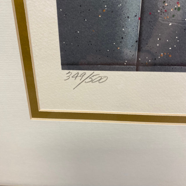 Paint can and brush - signed Lithograph by James Carter
