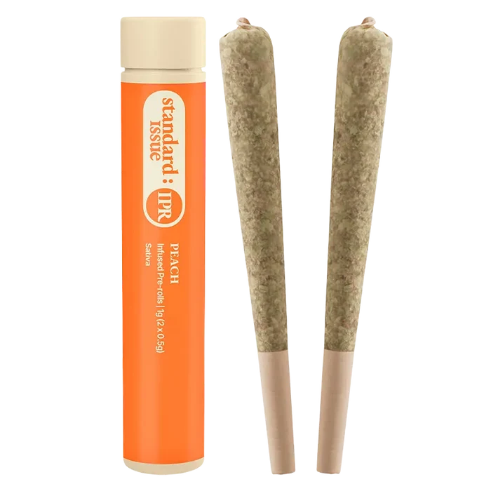 Standard Issue 1 g Peach Infused PR 2 x 0.5 g Pre-Rolls