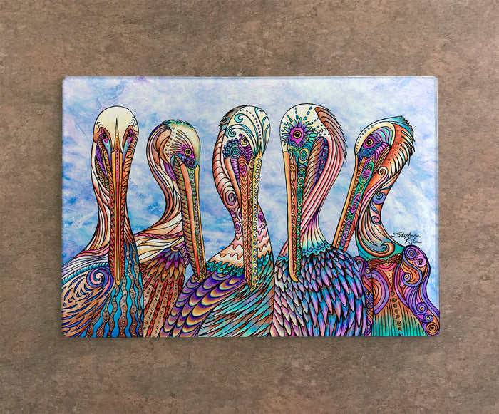 Pelican Party Cutting Board