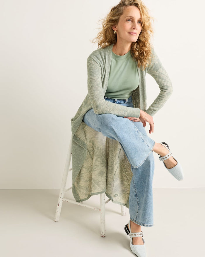 Pendleton Textured Cotton Cardigan