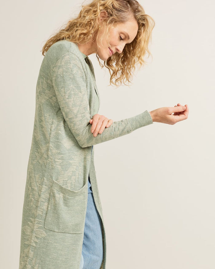 Pendleton Textured Cotton Cardigan