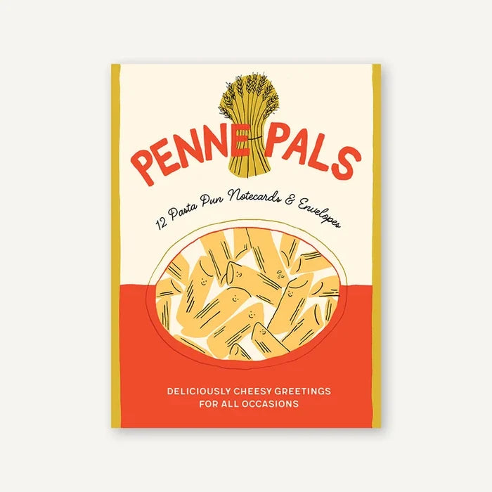 Penne Pals 12 Pasta Pun Notecards & Envelopes