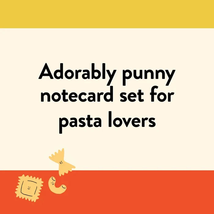 Penne Pals 12 Pasta Pun Notecards & Envelopes