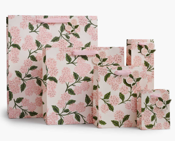 Pink Hydrangea Gift Bags
