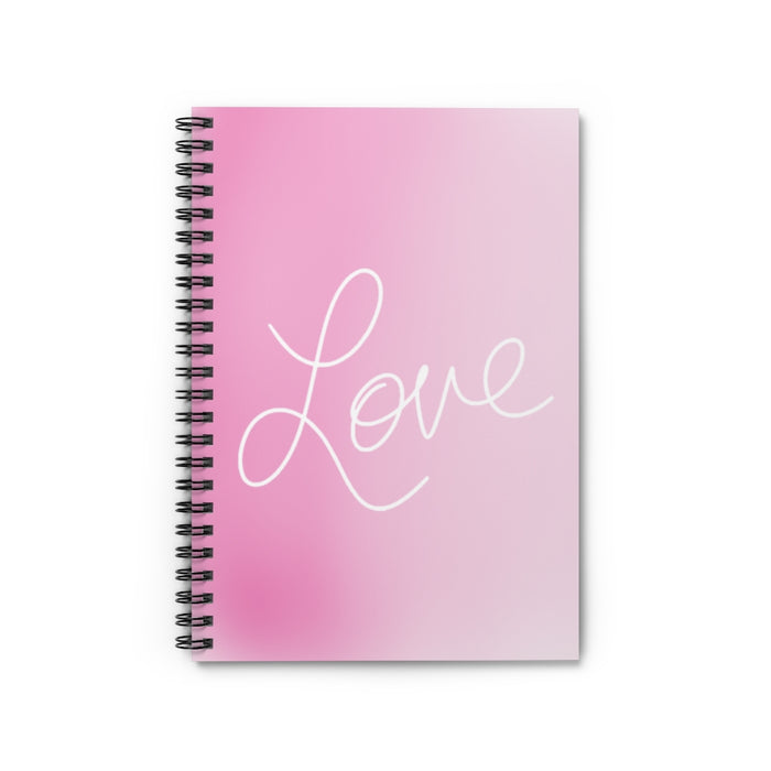 Pink Love Spiral Notebook