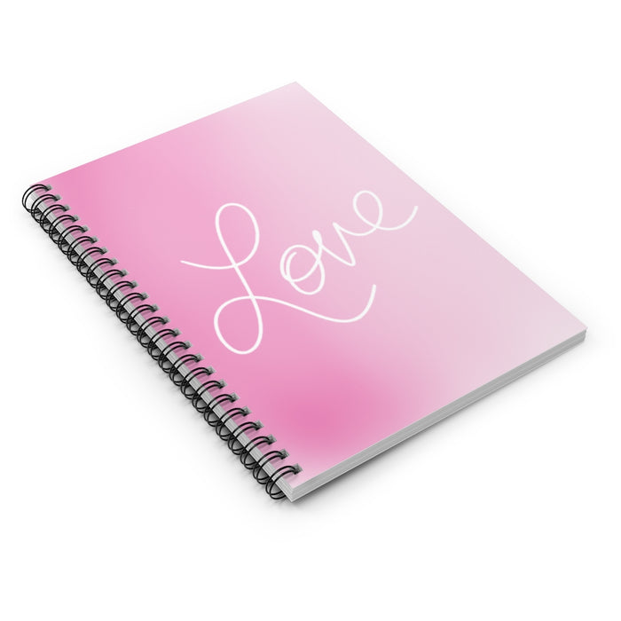 Pink Love Spiral Notebook