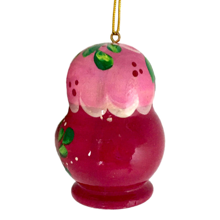 Pink Russian Matryoshka Christmas Decoration BuyRussianGifts Store