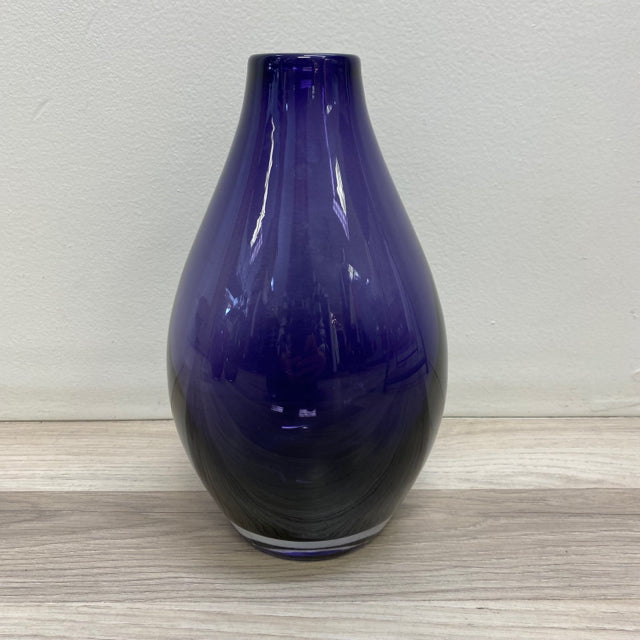 Plum Hand Blown Glass Vase