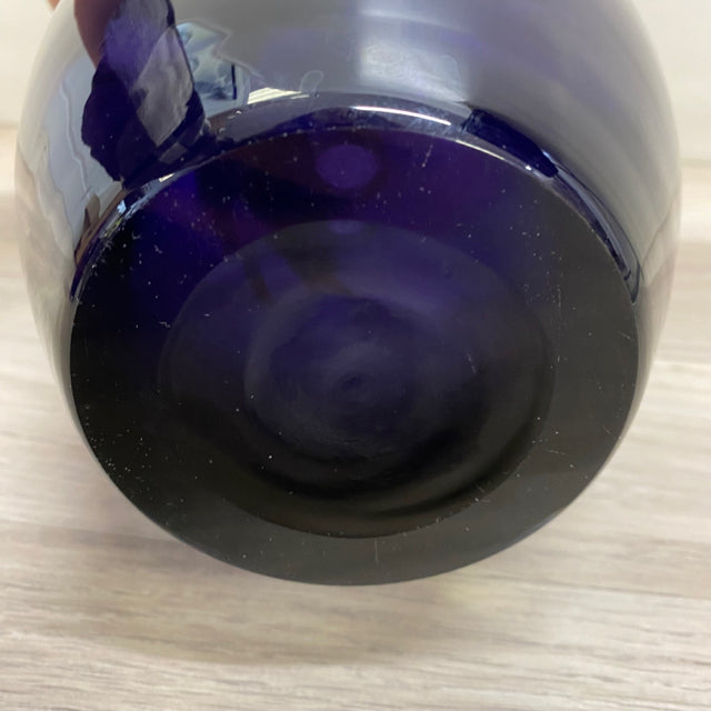 Plum Hand Blown Glass Vase