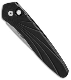 Protech Newport Automatic Knife Black 3D Wave (3" Stonewash) 3436 - GearBarrel.com