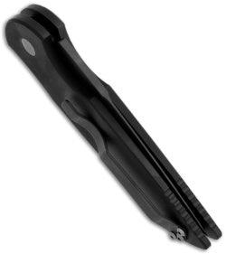 Protech Tactical Response TR-3 Automatic Knife w/Grooves (3.5" Black) BT - GearBarrel.com