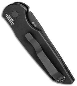 Protech TR-3 Shaw Steampunk Automatic Knife Coin Struck Inlay (3.3" Black) SHOT - GearBarrel.com