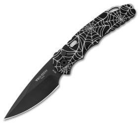 Protech TR-5 Tactical Response Automatic Knife Spider Web (3.25" Black) - GearBarrel.com