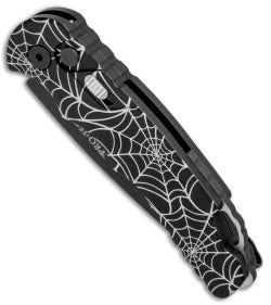 Protech TR-5 Tactical Response Automatic Knife Spider Web (3.25" Black) - GearBarrel.com