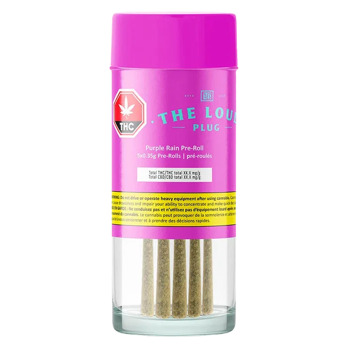 The Loud Plug 1.75 g Purple Rain PR 5 x 0.35g Pre-Rolls