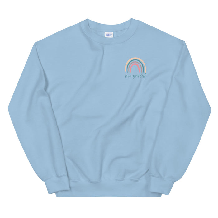 Rainbow Love Yourself Crew Sweatshirt