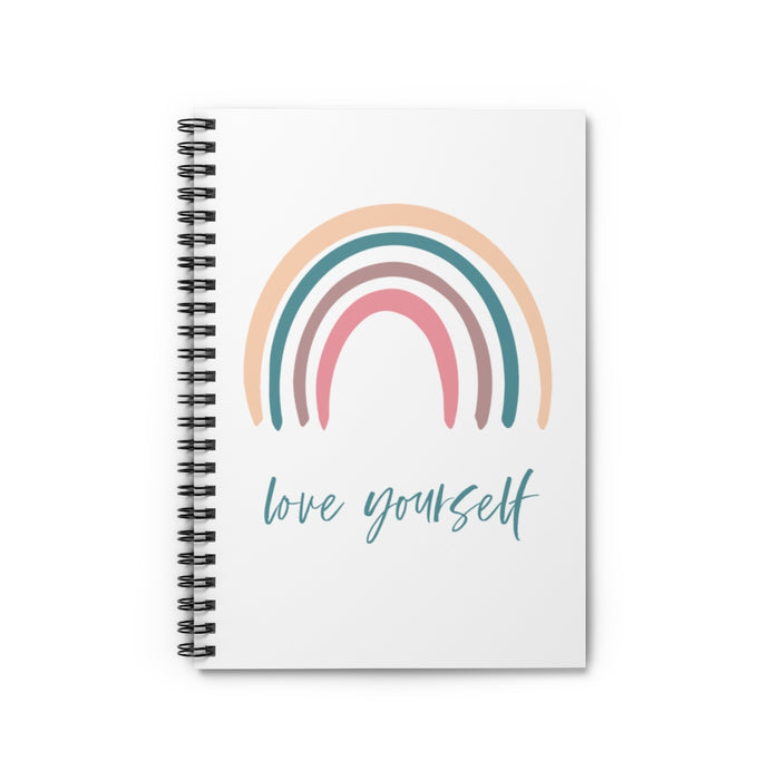 Rainbow Love Yourself Spiral Notebook