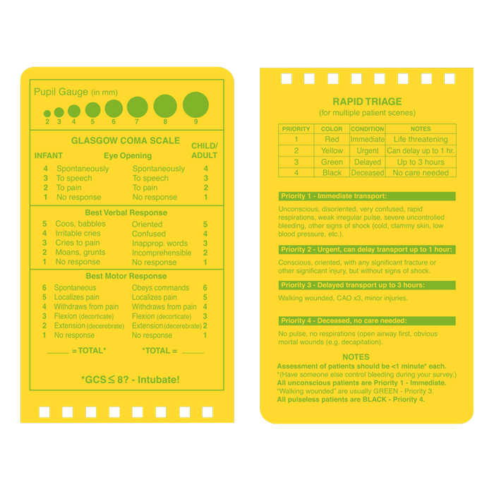 Rite In The Rain 3"x5" EMS POCKET NOTEBOOK - red-diamond-uniform-police-supply