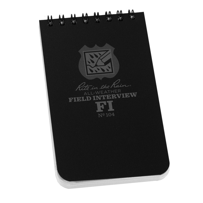 Rite In The Rain 3"x5" FIELD INTERVIEW POCKET NOTEBOOK - red-diamond-uniform-police-supply
