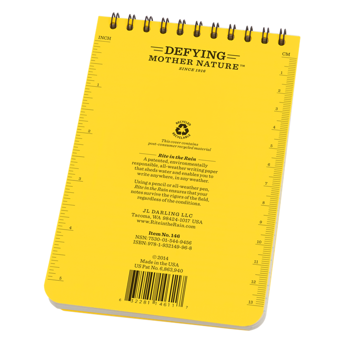Rite In The Rain 4"x6" POCKET SPIRAL NOTEBOOK - red-diamond-uniform-police-supply
