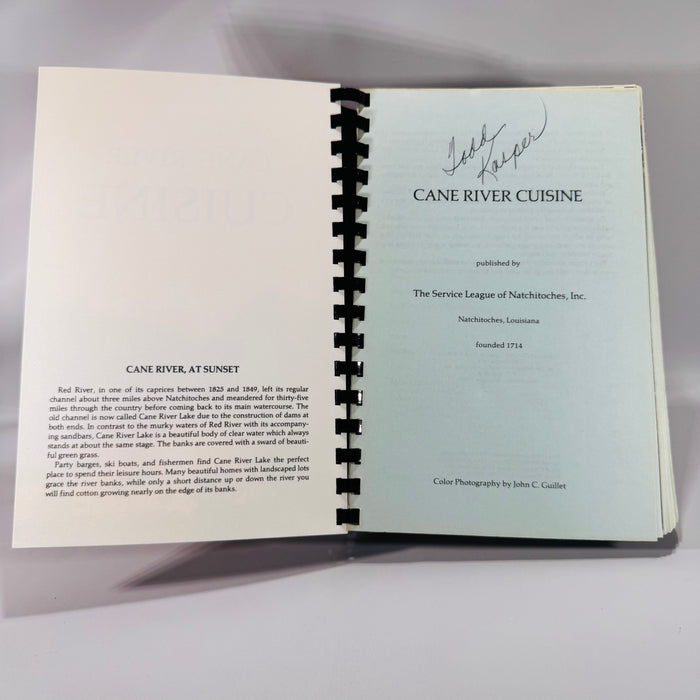 River Cuisine Cookbook (1980, 4th Printing) | Louisiana Community Recipes | Vintage Spiral-Bound Southern Cooking Book
