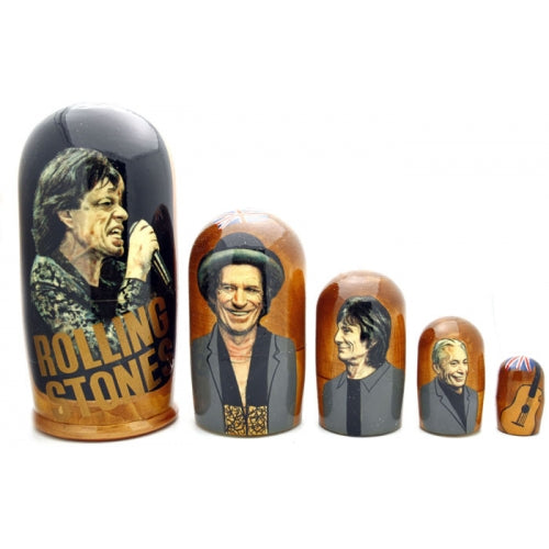 Rolling Stones Nesting Doll 7" Tall