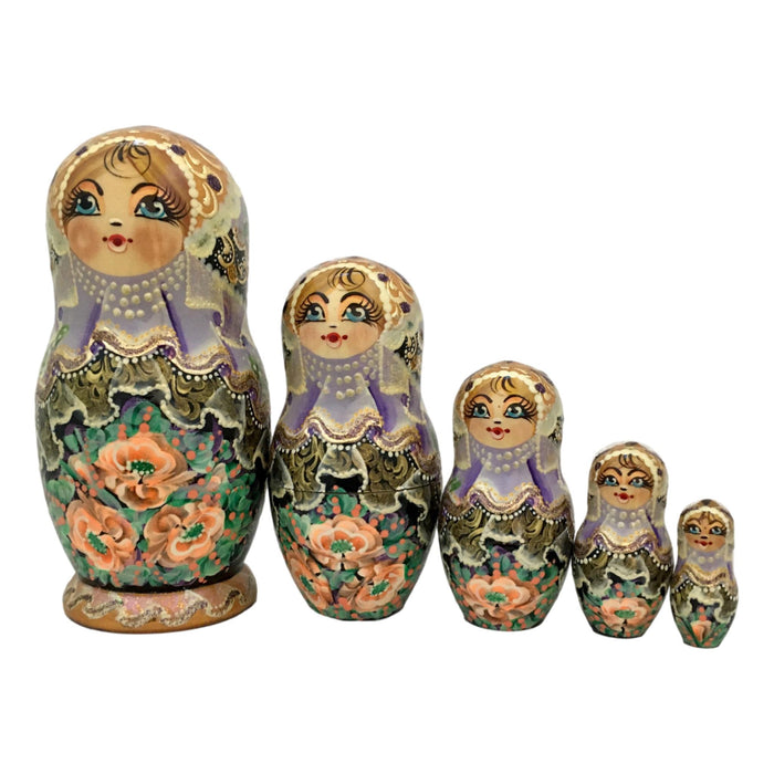 Russian nesting dolls lavender