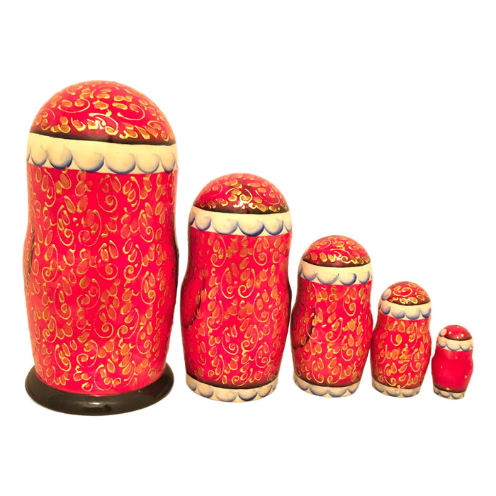 Russian Christmas stacking dolls
