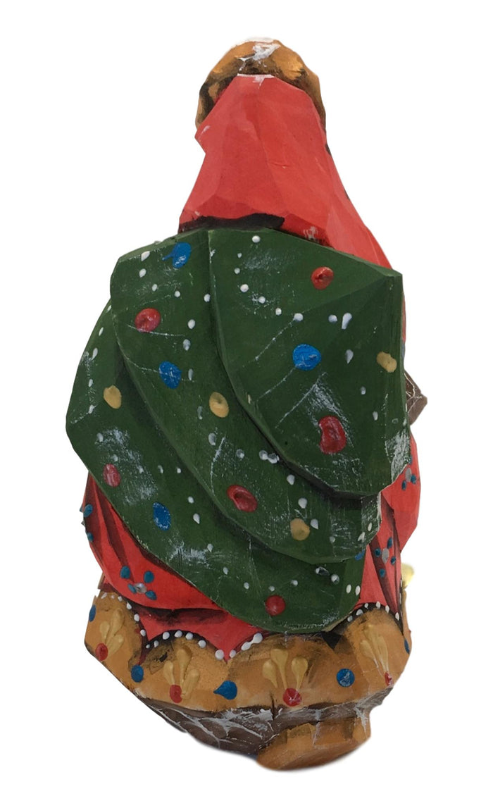 Russian Santa Unique Shape with Christmas Tree BuyRussianGifts Store