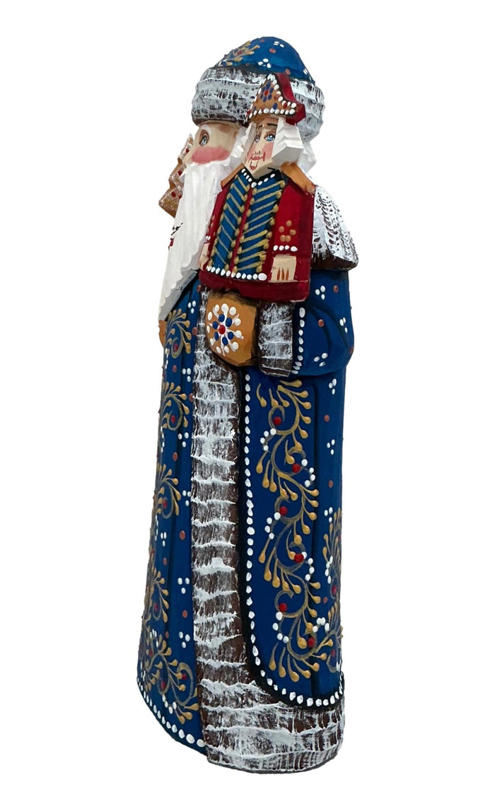 Russian Santa Dark Blue Robe BuyRussianGifts Store