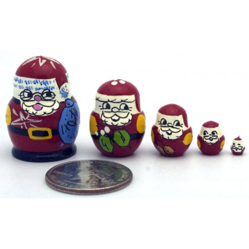 Santa Miniature Nesting Doll