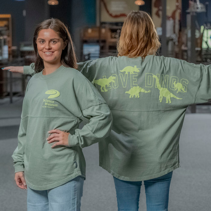 Science Museum of Minnesota I Love Dinos Long-Sleeve Logo Shirt (Adult)