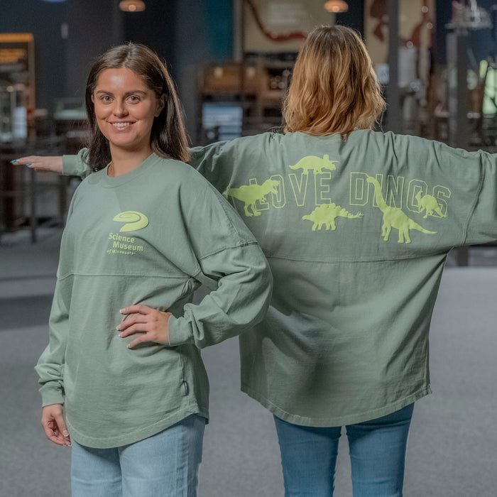 Science Museum of Minnesota I Love Dinos Long-Sleeve Logo Shirt (Youth)